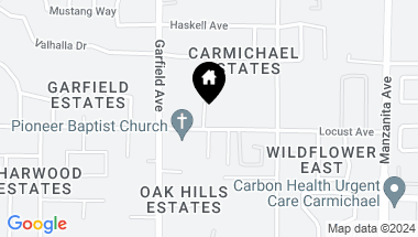 Map of 5547 Locust Avenue, Carmichael CA, 95608