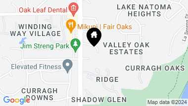 Map of 8930 Renoir Court, Fair Oaks CA, 95628