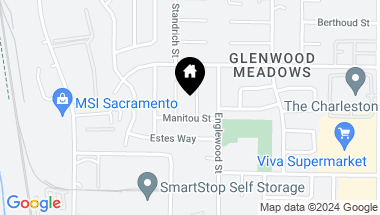 Map of 5 E Al Court, Sacramento CA, 95838
