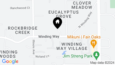 Map of 8775 Winding Way, Fair Oaks CA, 95628