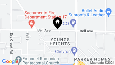 Map of 1444 Bell Avenue, Sacramento CA, 95838