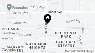 Map of 11024 Boulevard, Fair Oaks CA, 95628