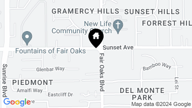 Map of 8066 Sunset Avenue 200, Fair Oaks CA, 95628