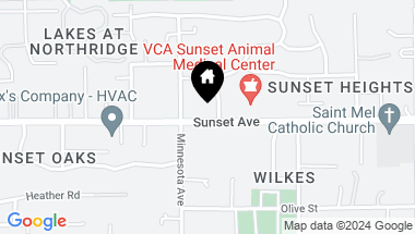 Map of 7729 Sunset Avenue, Fair Oaks CA, 95628