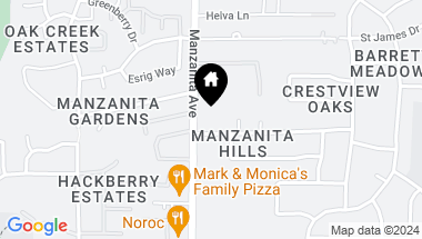 Map of 4904 Manzanita Avenue, Carmichael CA, 95608
