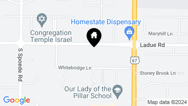 Map of 10490 Ladue Road, St Louis MO, 63141