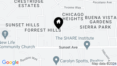 Map of 4817 Chicago Avenue, Fair Oaks CA, 95628