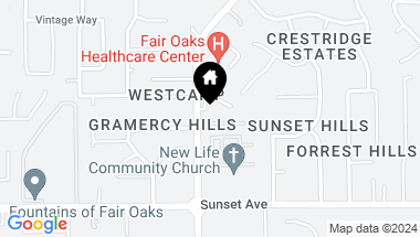 Map of 8109 E Carriage Lane, Fair Oaks CA, 95628