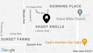 Map of 4911 Arbardee Drive, Fair Oaks CA, 95628