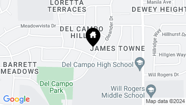 Map of 6459 Saint James Drive, Carmichael CA, 95608