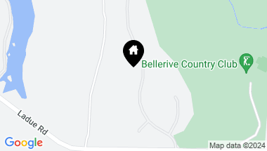 Map of 25 Bellerive Country Club Grounds Drive, Town and Country MO, 63141
