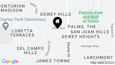 Map of 6622 Palm Avenue, Carmichael CA, 95608
