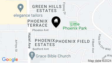 Map of 8970 Phoenix Avenue, Fair Oaks CA, 95628