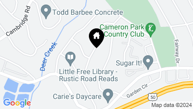 Map of 3040 Twin Oaks Road, Cameron Park CA, 95682