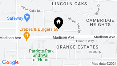 Map of 6920 Pin Oak Court, Fair Oaks CA, 95628