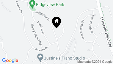 Map of 3575 Ridgeview Drive, El Dorado Hills CA, 95762