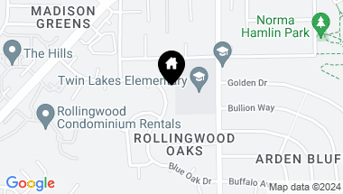 Map of 9309 Blue Oak Drive, Orangevale CA, 95662