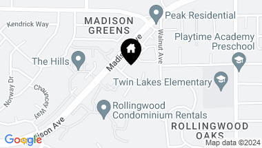 Map of 9219 Blue Oak Drive, Orangevale CA, 95662