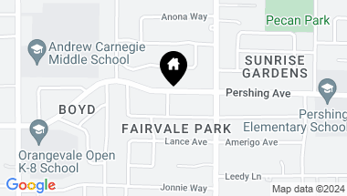 Map of 8844 Pershing Avenue, Orangevale CA, 95662