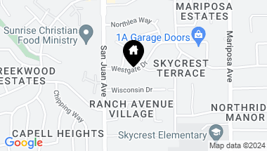 Map of 7420 Westgate Drive, Citrus Heights CA, 95610