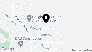 Map of 3419 Sudbury Road, Cameron Park CA, 95682