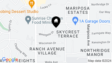Map of 7434 Westgate Drive, Citrus Heights CA, 95610