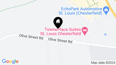 Map of 18633 Olive Street Road, Chesterfield MO, 63005