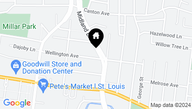 Map of 7325 Wellington Avenue, St Louis MO, 63130