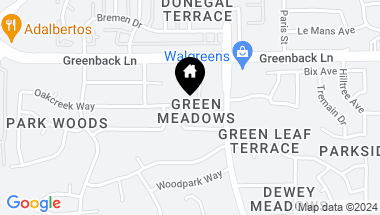 Map of 6501 Greencreek Way, Citrus Heights CA, 95621