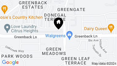 Map of 6545 Greenback Lane 3, Citrus Heights CA, 95621