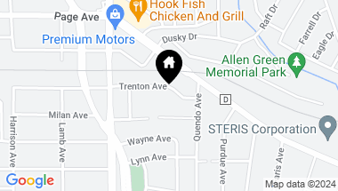 Map of 7328 Trenton Avenue, St Louis MO, 63130