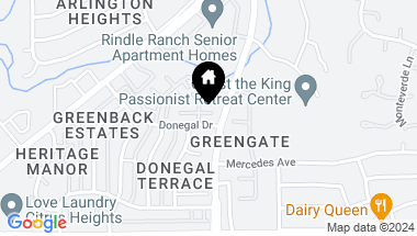 Map of 6553 Donegal Drive, Citrus Heights CA, 95621
