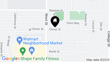 Map of 102 Clover Street, Woodland CA, 95695