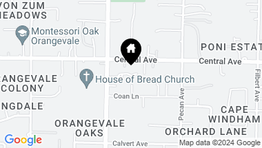 Map of 8913 Maple Hill Lane, Orangevale CA, 95662