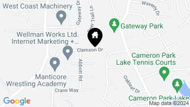 Map of 2882 Clemson Drive, Cameron Park CA, 95682