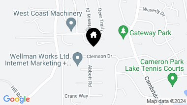 Map of 2863 Clemson Drive, Cameron Park CA, 95682