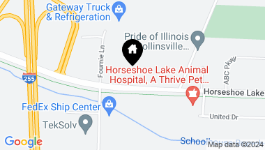 Map of 5209 Horseshoe Lake Road, Collinsville IL, 62234