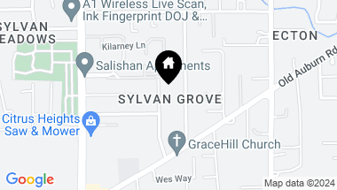 Map of 7320 Sylvan Grove Way, Citrus Heights CA, 95610