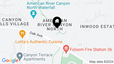 Map of 624 Landrise Court, Folsom CA, 95630