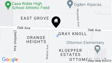 Map of 9324 Oak Avenue, Orangevale CA, 95662