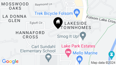 Map of 241 BLUEBIRD Lane, Folsom CA, 95630