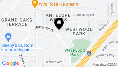 Map of 8300 Butternut Drive, Citrus Heights CA, 95621