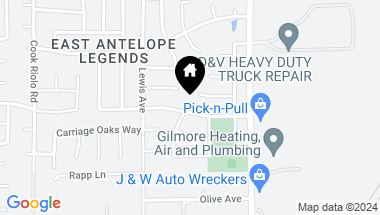 Map of 5801 Ridgepoint Drive, Antelope CA, 95843