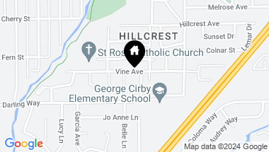 Map of 712 Vine Avenue, Roseville CA, 95678