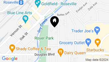 Map of 148 S Lincoln Street, Roseville CA, 95678