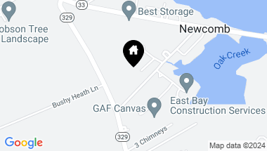Map of 7121 Station Rd, Newcomb MD, 21653
