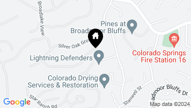 Map of 668 Silver Oak Grove, Colorado Springs CO, 80906
