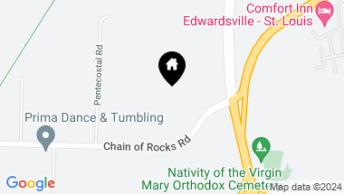 Map of 5405 Chain of Rocks Rd, Edwardsville IL, 62025