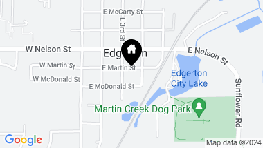 Map of 307 E Martin Street, Edgerton KS, 66021