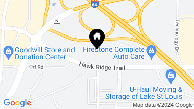 Map of 0 Hawk Ridge Trail-Lot 4, Lake St Louis MO, 63367